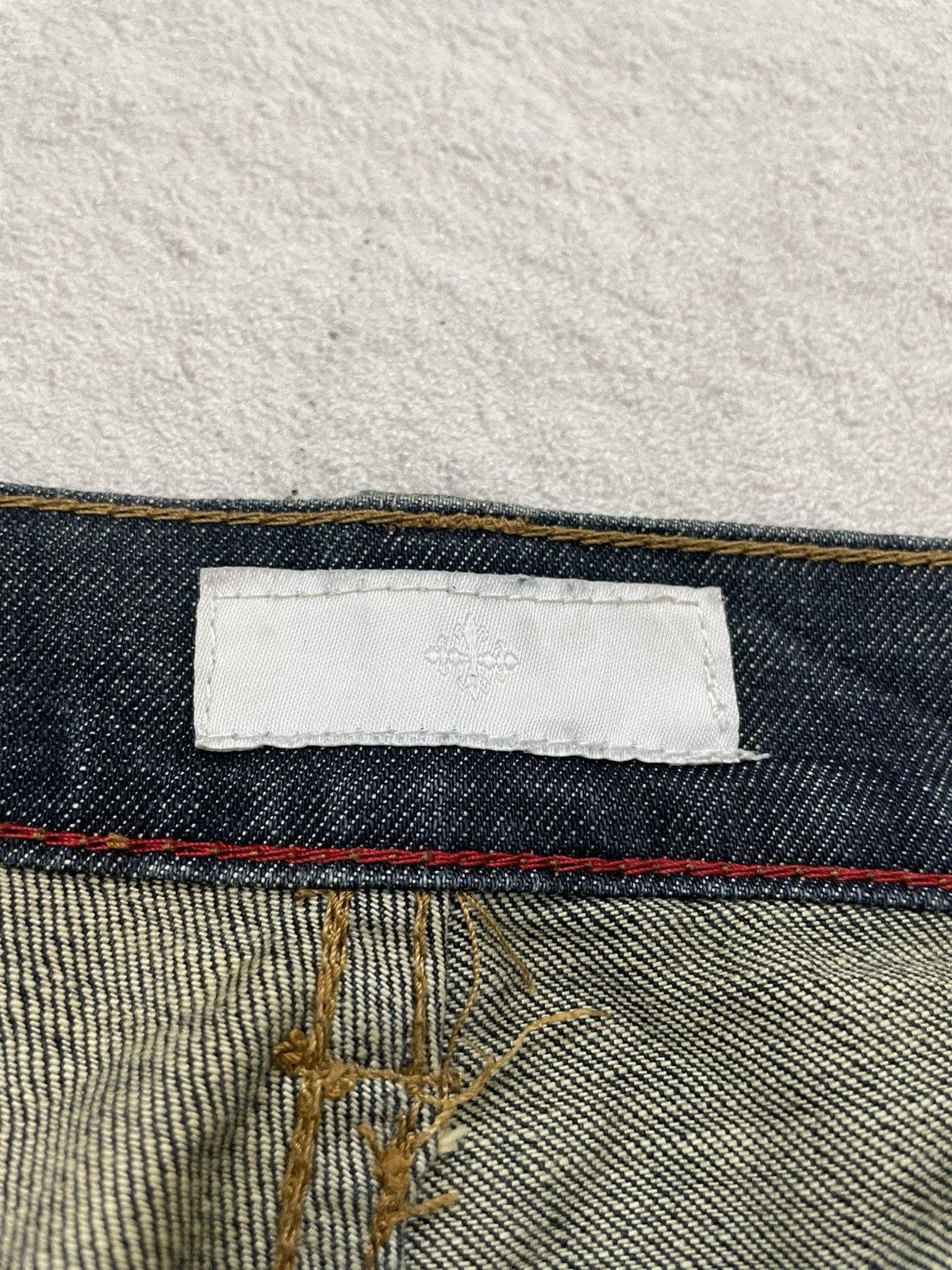 Japanese Brand 00s Japan Heavy fading and distressing Knee repair patch LGB Size US 33 - 6 Thumbnail