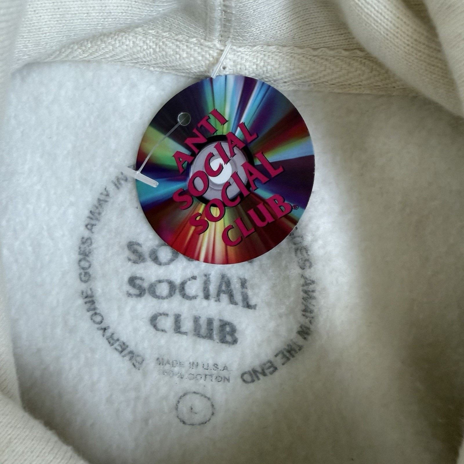 Anti Social Social Club Anti Social Social Club Hoodie Beige L Size US L / EU 52-54 / 3 - 5 Thumbnail