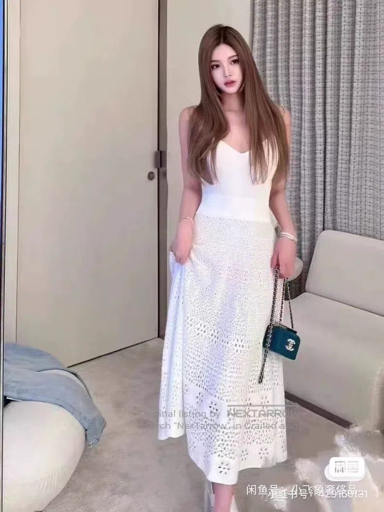 Chanel Chanel 23A Handicraft Workshop White Hollow Dress Size XS / US 0-2 / IT 36-38 - 4 Thumbnail
