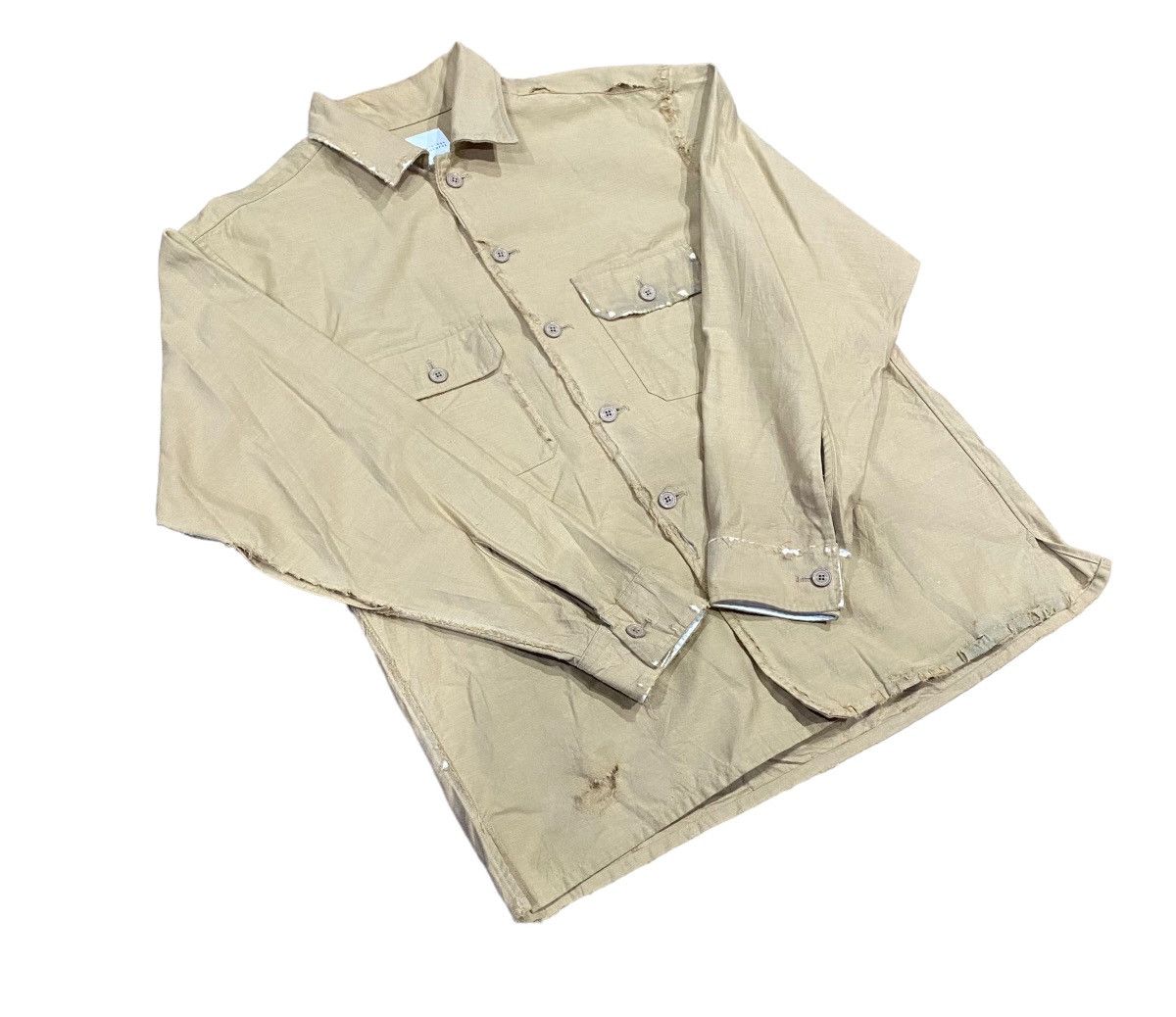 Mackintosh Mackintosh Philosophy Distressed Design Button Shirt Size US M / EU 48-50 / 2 - 16 Thumbnail