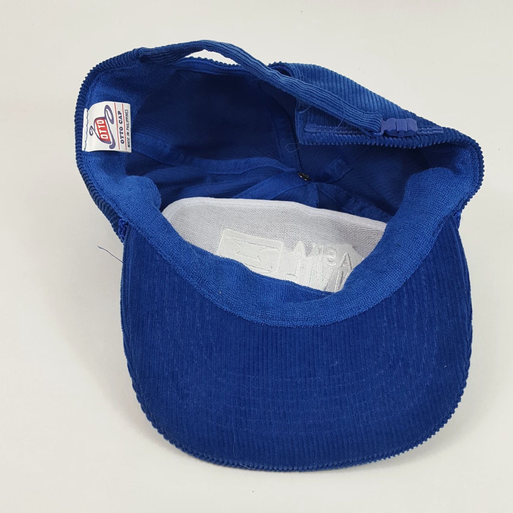 Vintage VINTAGE 90s Otto Alaska Corduroy Trucker Hat Adjustable Blue Cap Mens Size ONE SIZE - 5 Thumbnail