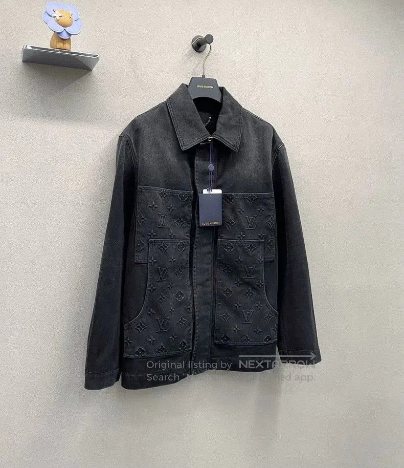 Louis Vuitton LV 2024 Washed Black Denim Jacket. Size US XL / EU 56 / 4 - 3 Thumbnail