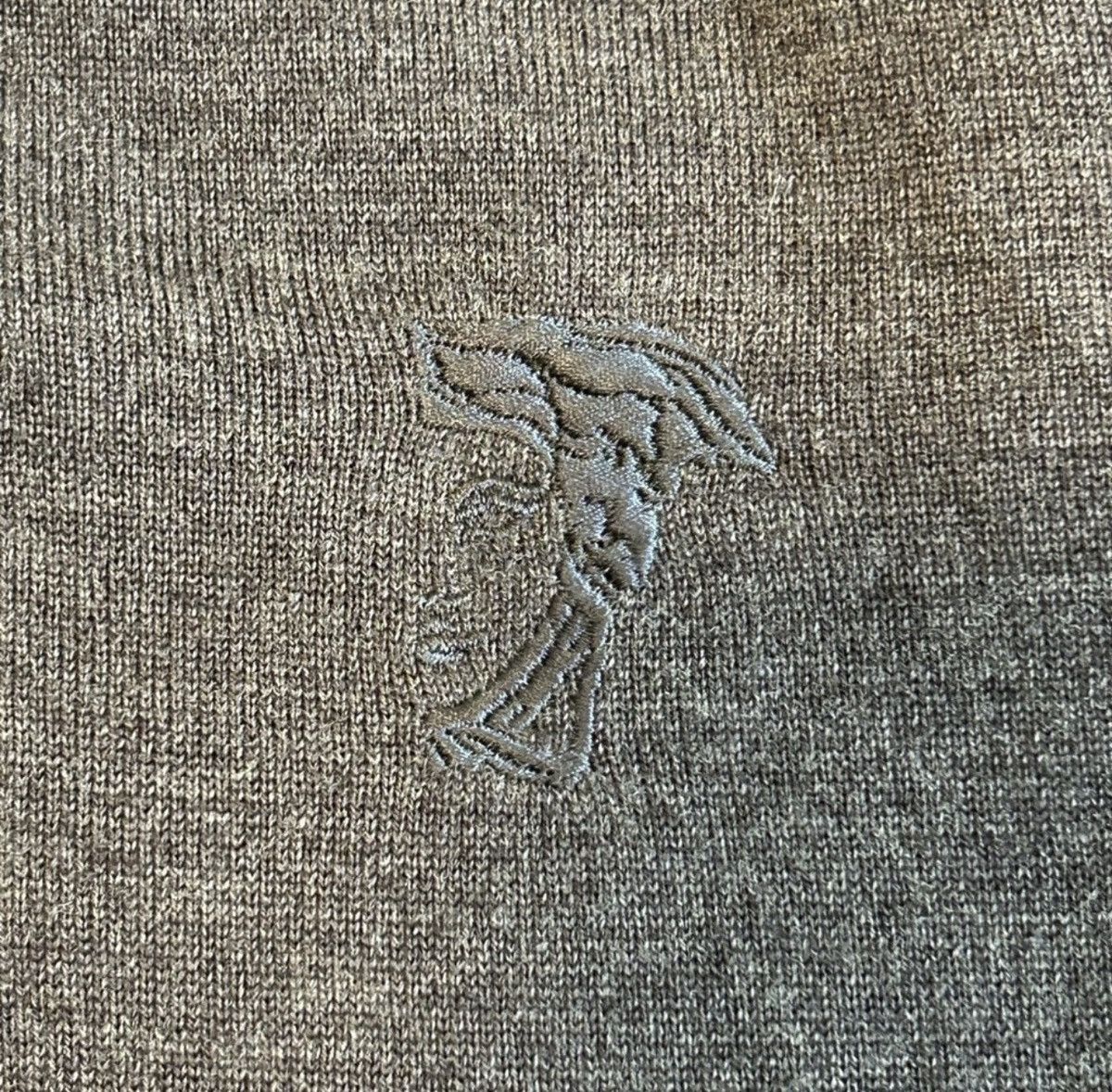Versace Versace Collection V-Neck Sweater Gray Wool Medusa Logo Size US L / EU 52-54 / 3 - 4 Thumbnail