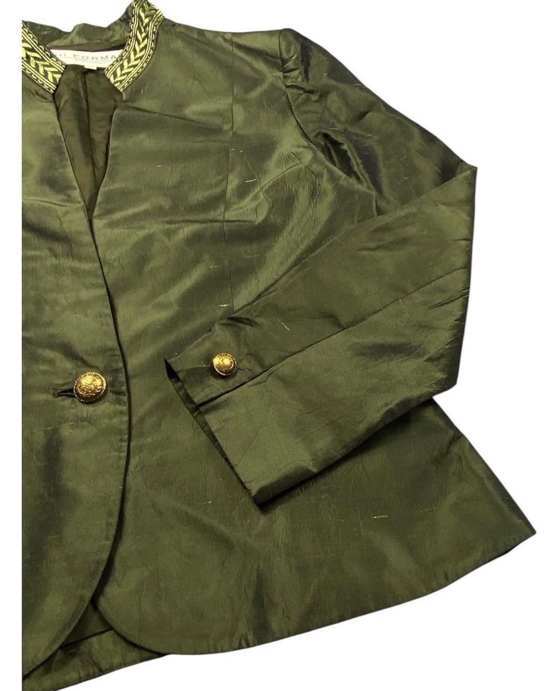 Givenchy × Vintage Vintage Givenchy Silk Blazer Rare Design Size M / US 6-8 / IT 42-44 - 4 Thumbnail