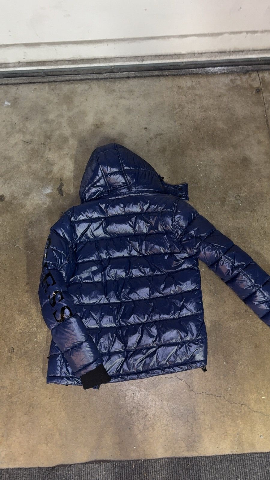 Guess GUESS Blue Puffer Jacket (With Detachable Hood) Size US XS / EU 42 / 0 - 6 Thumbnail