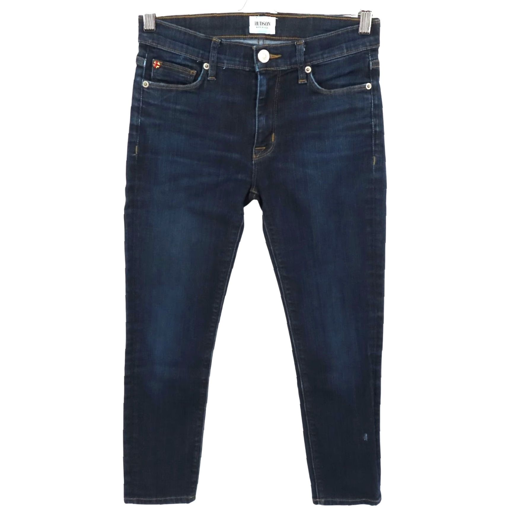 Hudson Hudson Jeans Nicko? (Original contains "Nico") Hudson Women 27 Nico Super Skinny Midrise Dark Blue Denim Jeans Pockets Cotton Denim Size 27" / US 4 / IT 40 - 2 Thumbnail