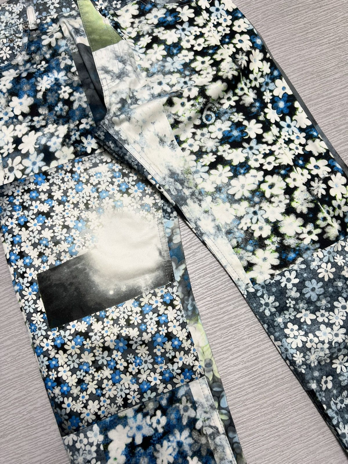 MM6 Maison Margiela MM6 - S/S 16’ - Flower Patchwork Pants Size US 28 / EU 44 - 5 Thumbnail