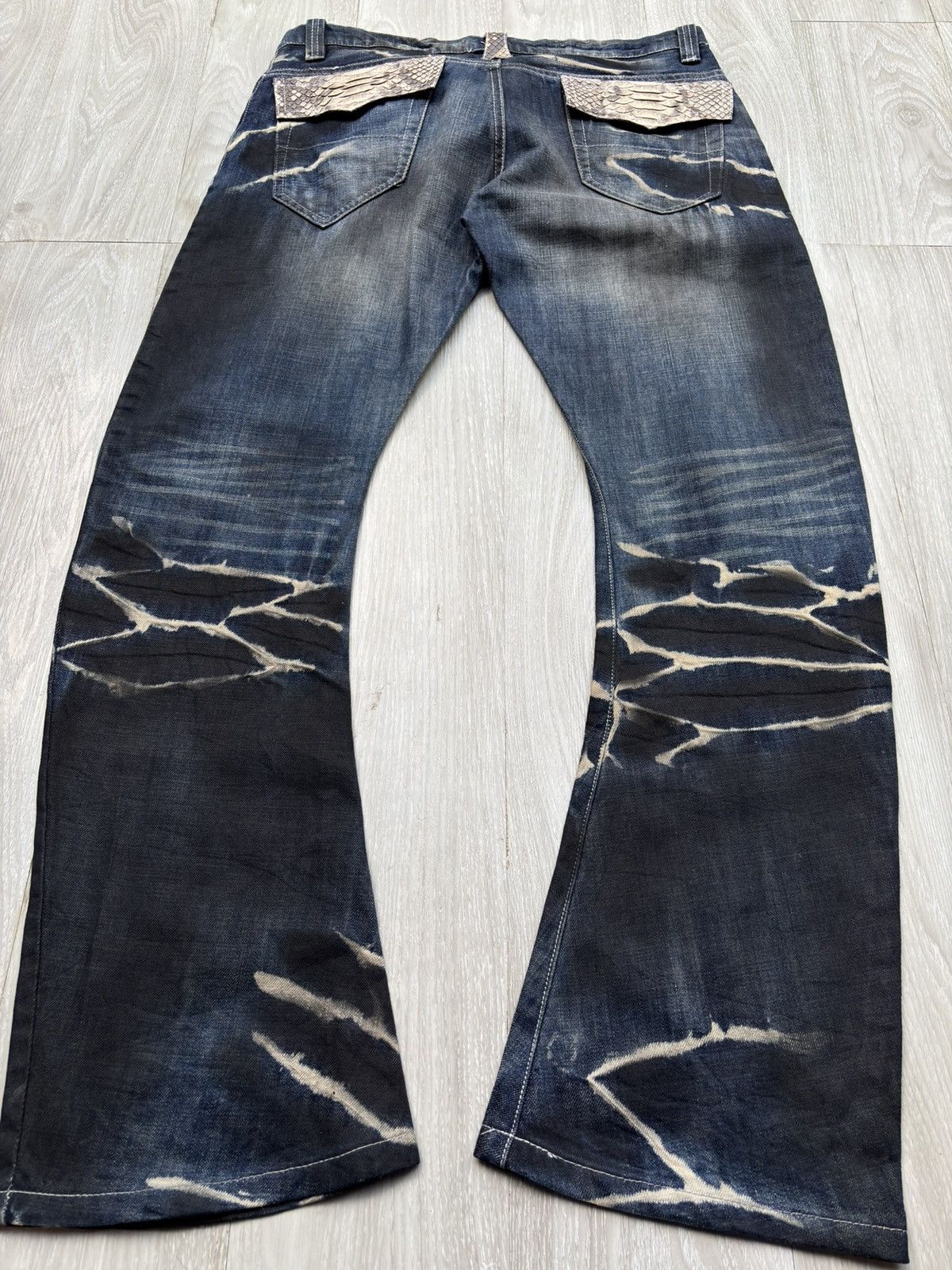 14th Addiction NEW GENTLEMEN J-cut lace up jeans Size US 32 / EU 48 - 5 Thumbnail