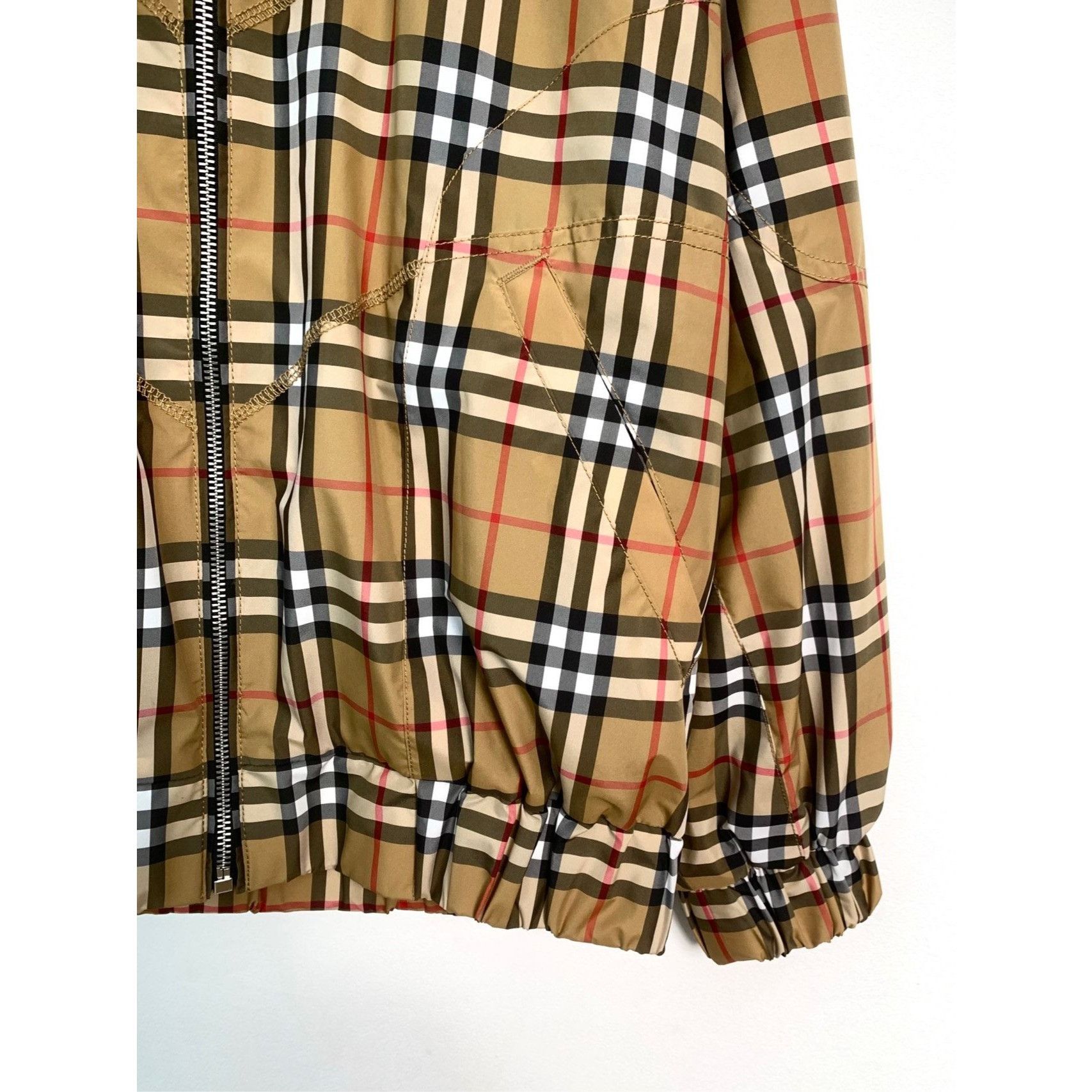 Burberry Burberry Classic Plaid Stand-Up Collar Zipper Jacket Brown S Size US S / EU 44-46 / 1 - 4 Thumbnail