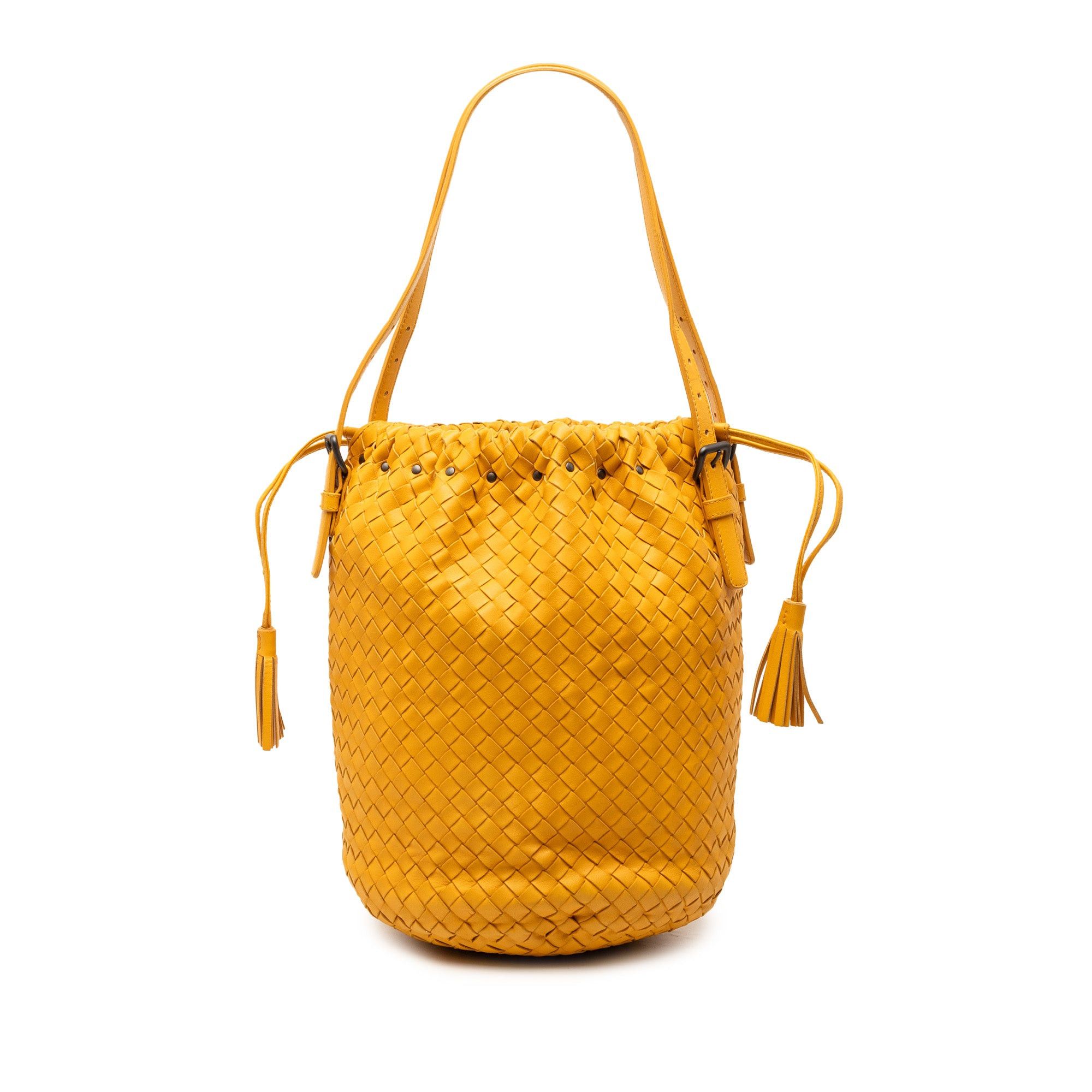 Bottega Veneta Nappa Intrecciato Drawstring Bucket Bag Size ONE SIZE - 1 Thumbnail