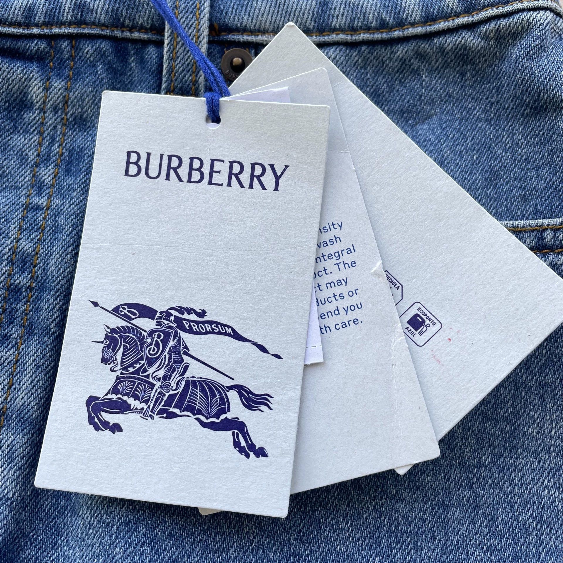 Burberry Burberry SS25 Equestrian Logo Denim Dress Women's Blue 6 Size 28" / US 6 / IT 42 - 3 Thumbnail