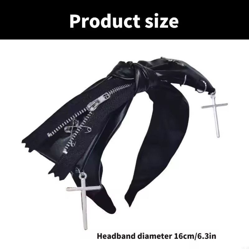Other Y2K Gothic Punk Bow Headband / Harajuku Hair Accessory Size ONE SIZE - 5 Thumbnail