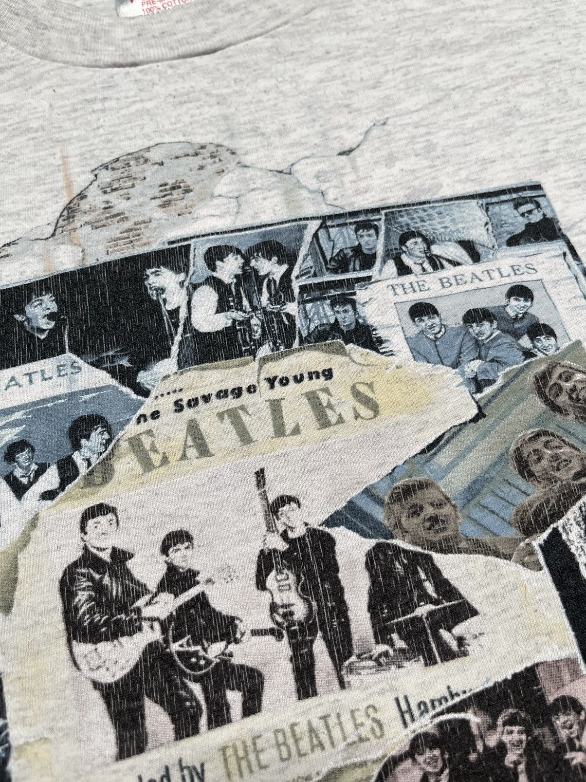 Band Tees Vintage Grey T-Shirt Tee The Beatles Anthology 1 Album 1995 Size US XL / EU 56 / 4 - 3 Thumbnail