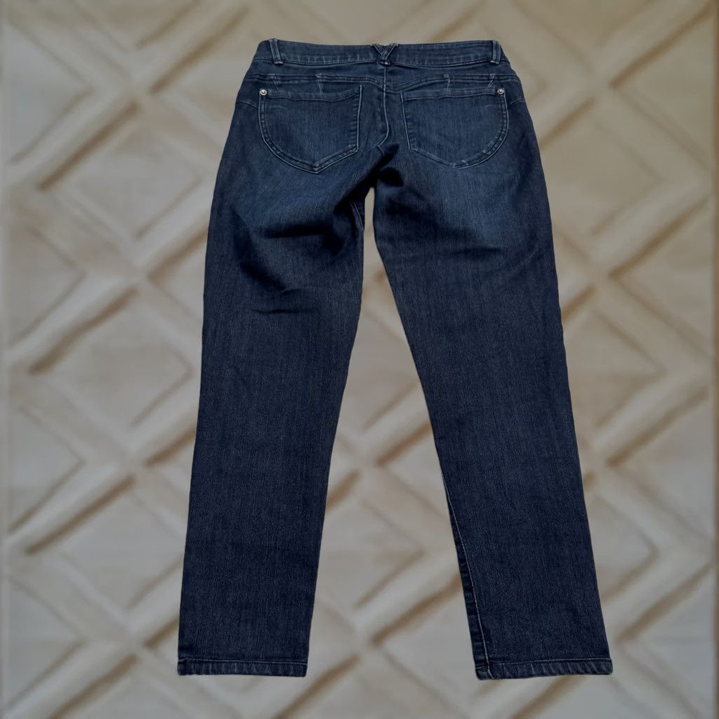 Vintage Democracy AB Technology Jeans Womens 8 Petite Dark Wash Denim Ankle Regular Blue Cotton Blend 5-Pocket City Streetwear Womens Size 30" / US 8 / IT 44 - 1 Thumbnail