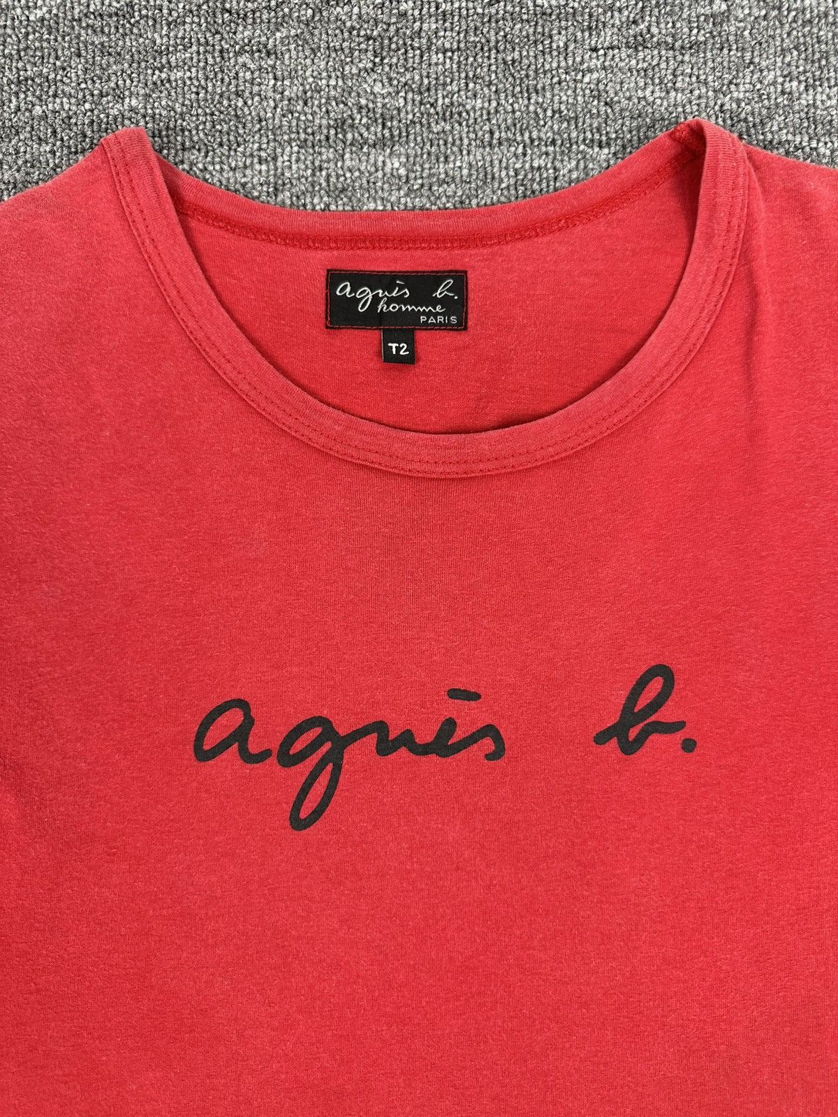agnes b. Rare🔥Vintage Agnes.B Homme Shirt Big Logo Spell Out Size M / US 6-8 / IT 42-44 - 5 Thumbnail