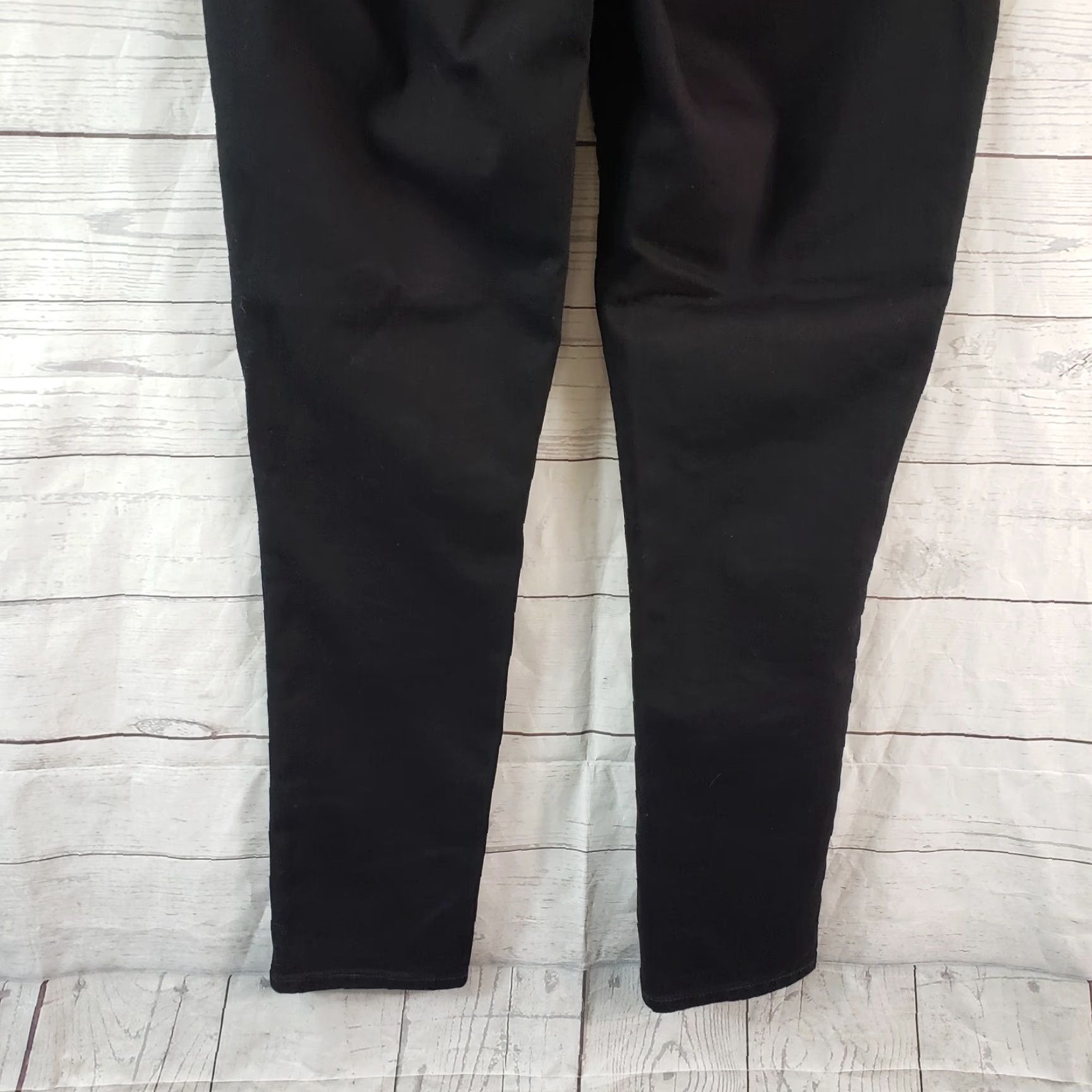 NYDJ NYDJ Womens Jeans Pull On Skinny Size 4 Black Mid Rise Denim Cotton Blend 26.5in Inseam Womens Size 27" / US 4 / IT 40 - 5 Thumbnail