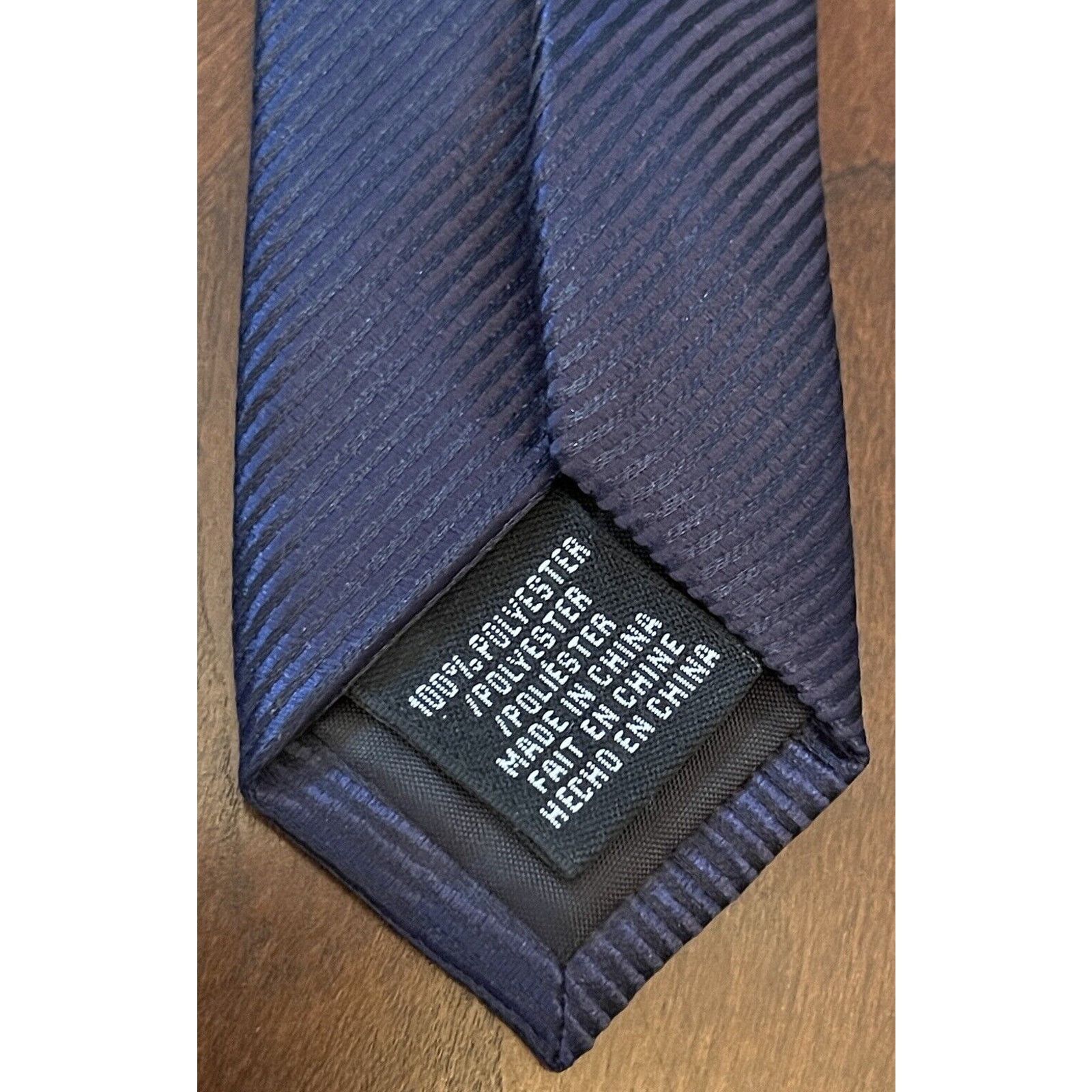 Perry Ellis Perry Ellis Portfolio Repp Blue 100% Polyester Made In China Size ONE SIZE - 7 Thumbnail