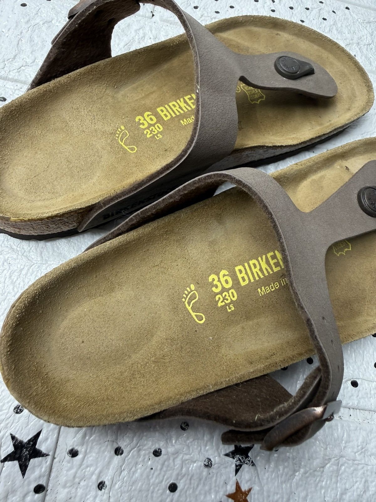 Birkenstock BIRKENSTOCK WOMEN US4.5 UK4 EUR36 Flip Flop Leather Size US 4.5 / IT 34.5 - 8 Thumbnail