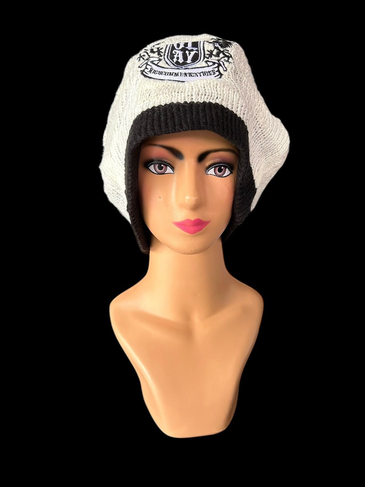 Japanese Brand × Kapital × Vintage Japanese Punk bondage Style knitted Big Beanie Hats Size ONE SIZE - 2 Thumbnail