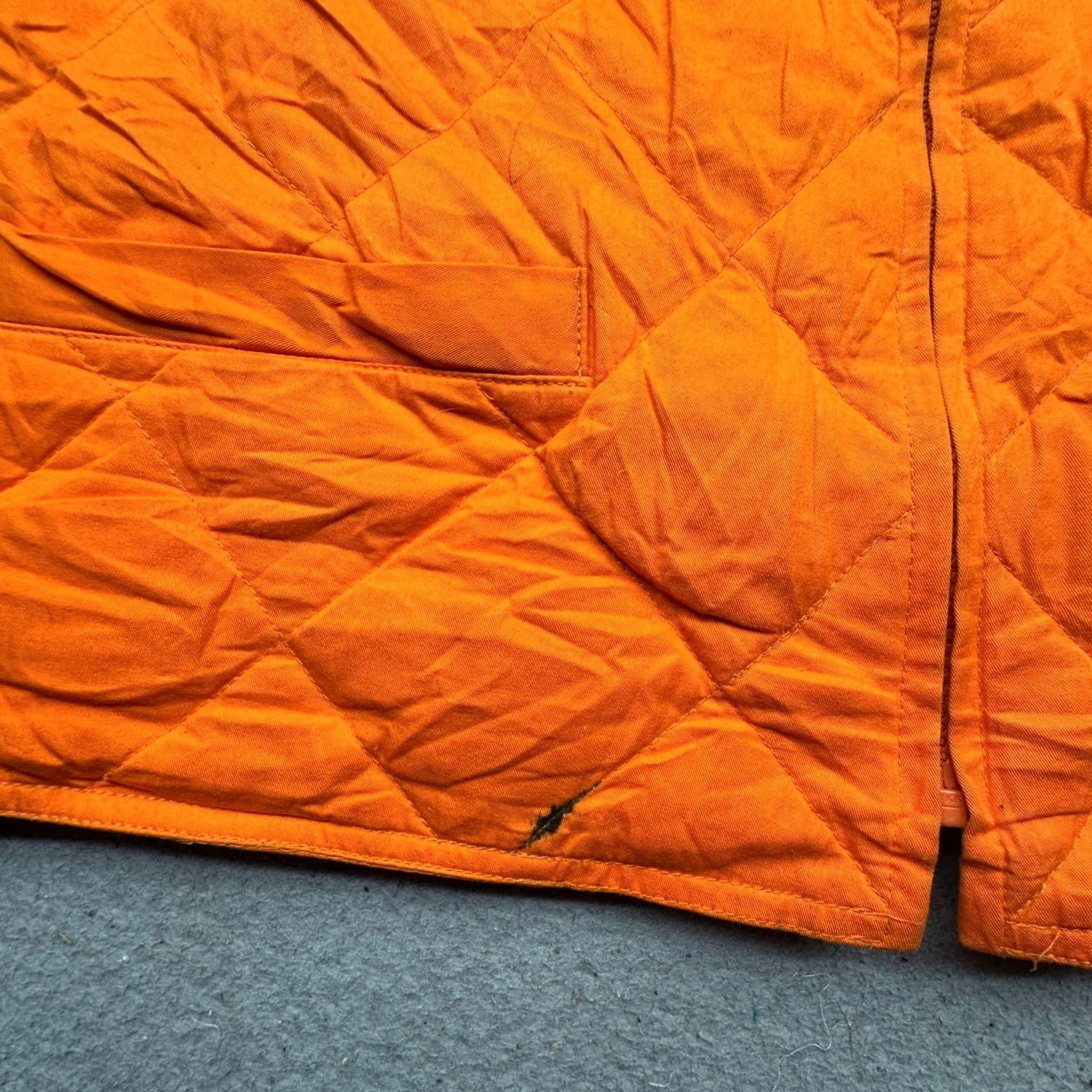 J.Crew VINTAGE J.CREW Duck Down Hunting Quilted Vest Mens Large Orange Convertible Vest Size US L / EU 52-54 / 3 - 6 Thumbnail