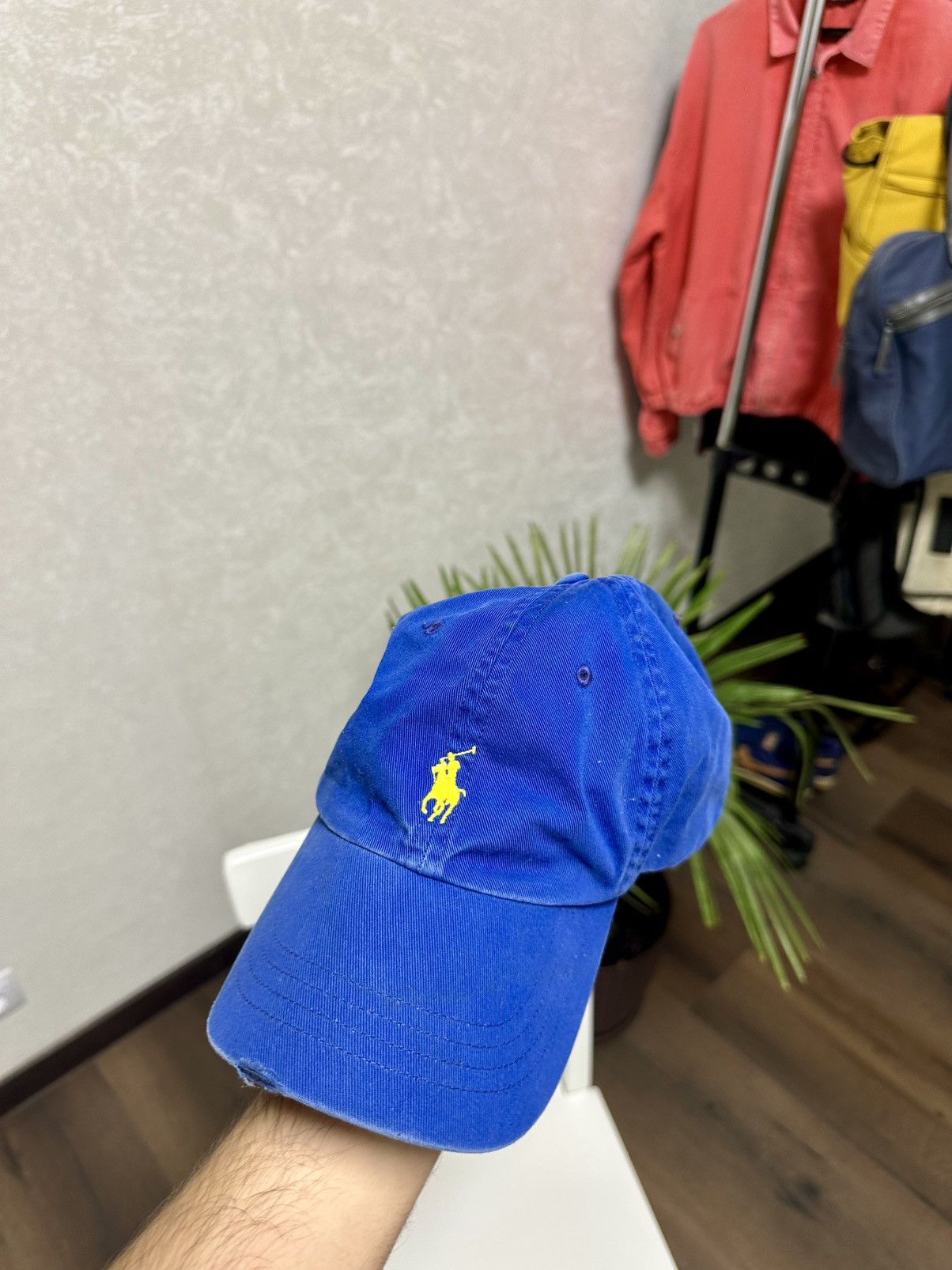 Polo Ralph Lauren Vintage Polo Ralph Lauren Distressed Blue Cap Size ONE SIZE - 5 Thumbnail