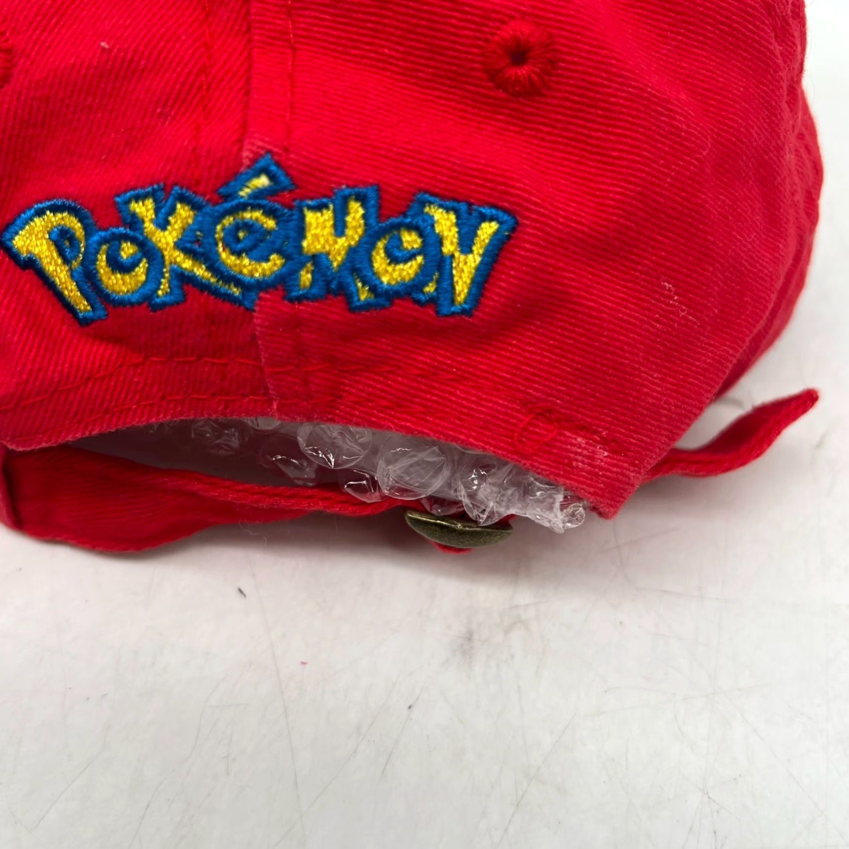 Vintage Pokémon Hat Baseball Cap Strapback Ash Ketchum Logo Trainer Catcher 90s Anime Cartoon Unisex Adults Red One Size Vintage Cap Hat Size ONE SIZE - 4 Thumbnail