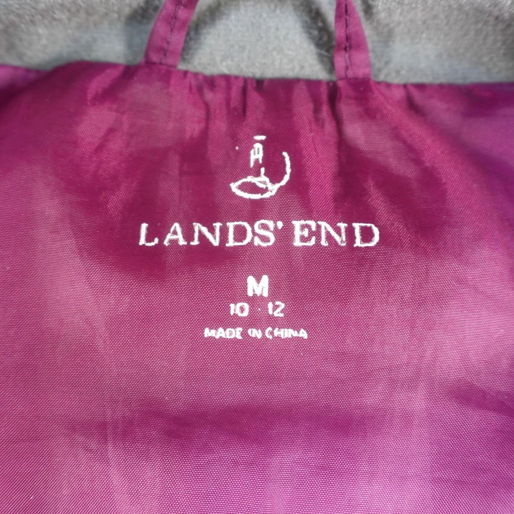 Lands' End Lands' End Puffer Jacket Womens Medium Purple Insulated Down Quilted Winter Zip Front Casual Coat Haters? Size M / US 6-8 / IT 42-44 - 4 Thumbnail