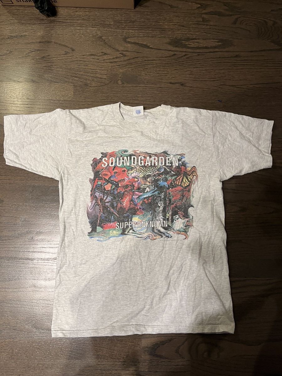 image of Band Tees Soundgarden Super Unknown Animal Graphic 1994 in White, Men's (Size XL)