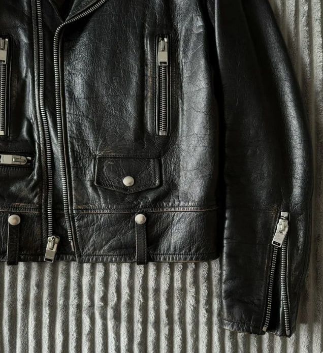 Saint Laurent Paris Saint Laurent Leather Jacket (2017) Size US S / EU 44-46 / 1 - 3 Thumbnail