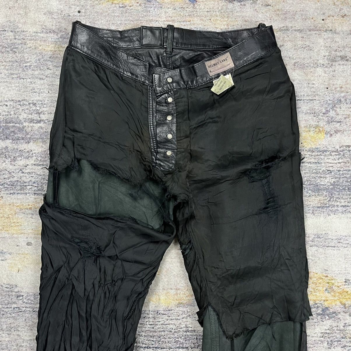 Helmut Lang Vintage Helmut lang leather pants Size US 30 / EU 46 - 18 Thumbnail