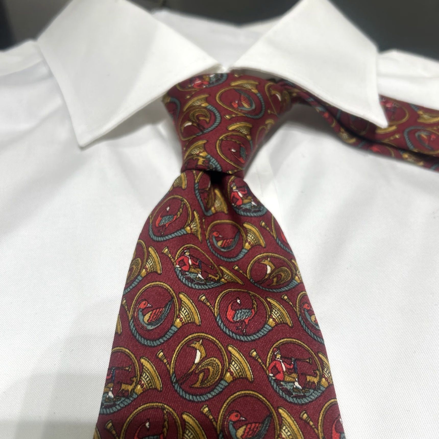 Salvatore Ferragamo SALVATORE FERRAGAMO MEN SILK RED ANIMAL PRINT TIE 57" User: SALVATORE FERRAGAMO MEN'S SILK RED ANIMAL PRINT TIE 57" Size ONE SIZE - 2 Thumbnail