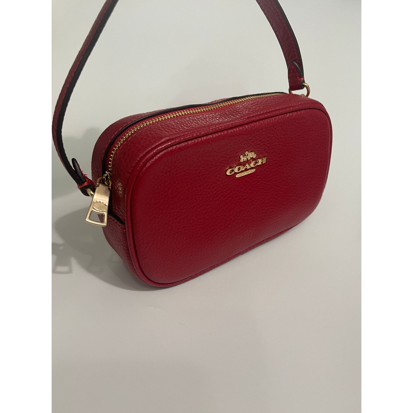 Coach Jamie Wristlet Refined pebble leather New