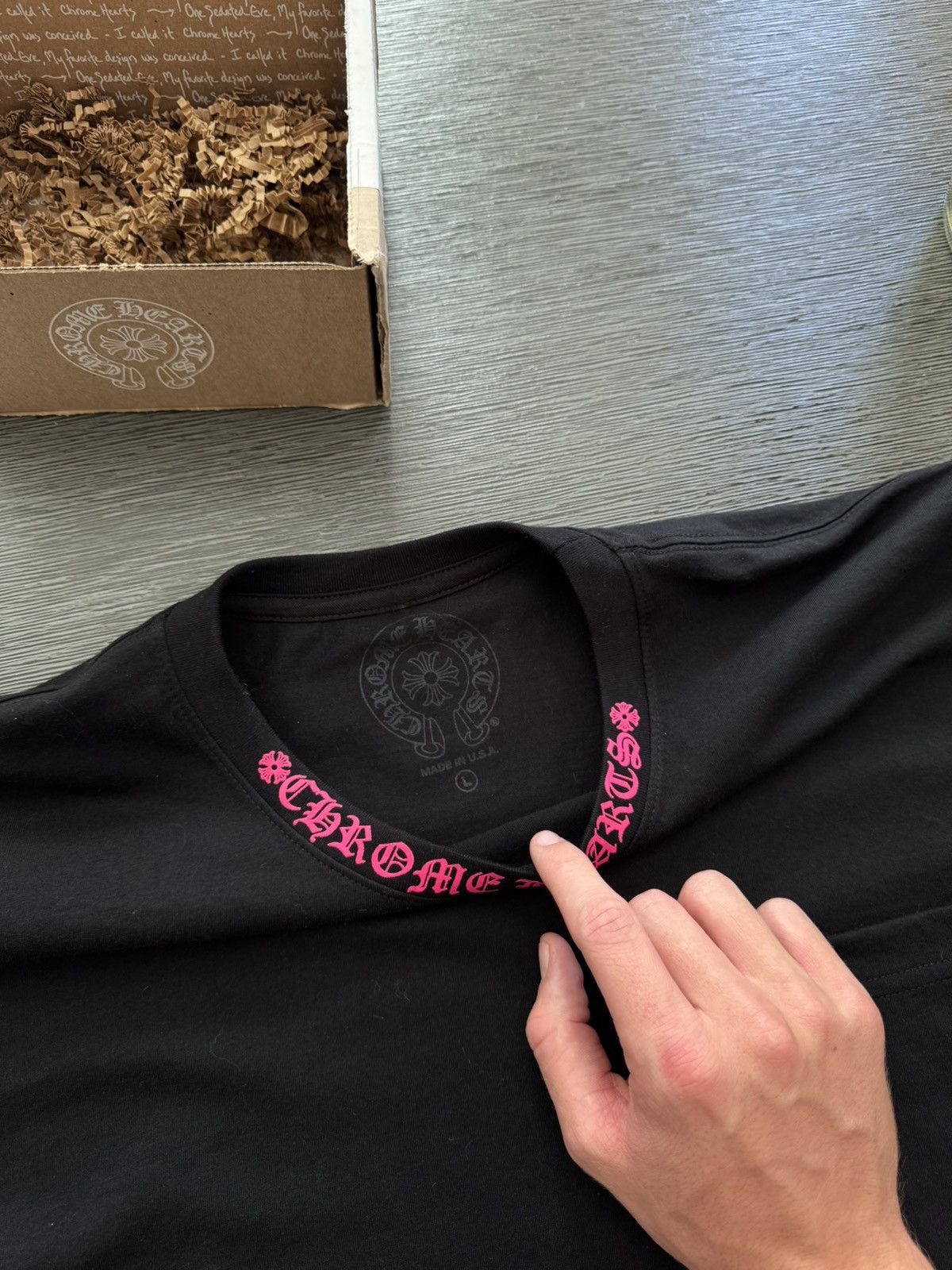 Chrome Hearts Pink Chrome Hearts Long Sleeve Pocket Crew🌺 Size US L / EU 52-54 / 3 - 2 Thumbnail