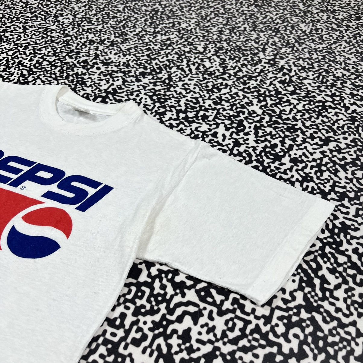 Pepsi Vintage 90s Pepsi Singe Stitch Big Logo Retro Style T-shirt Size US M / EU 48-50 / 2 - 10 Thumbnail
