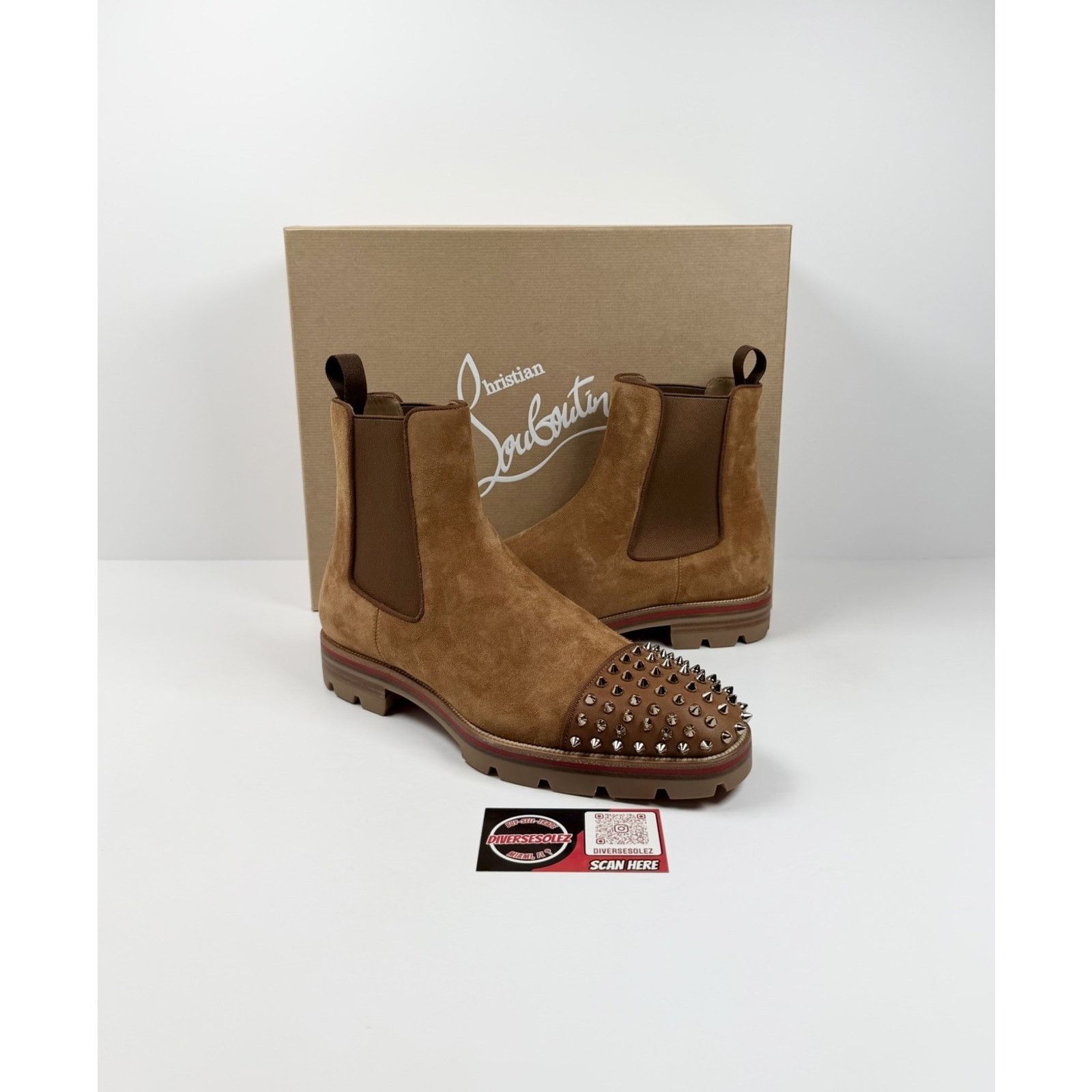 Christian Louboutin Size 7.5US - Christian Louboutin Melon Spikes Boots NEW Size US 7.5 / EU 40-41 - 1 Thumbnail