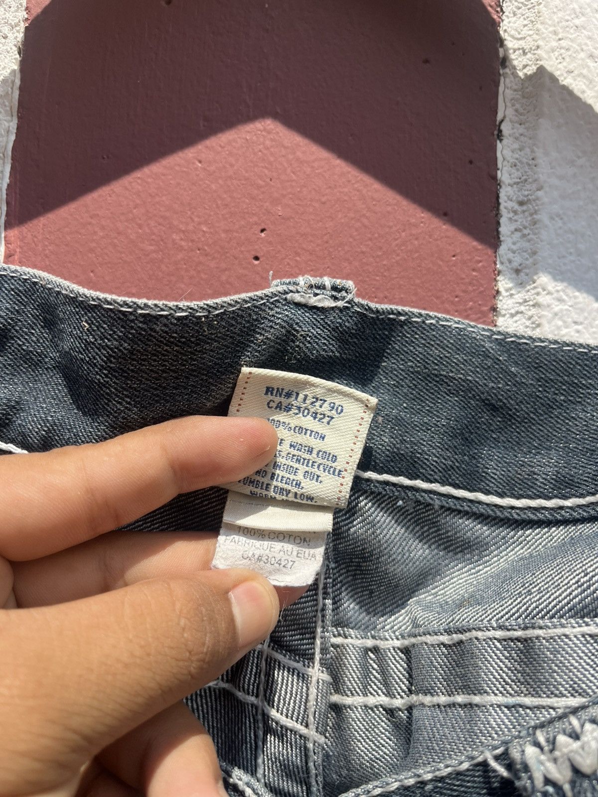 Vintage Thrashed True Religion Baggy Straight – Super T Stitch Size US 36 / EU 52 - 4 Thumbnail