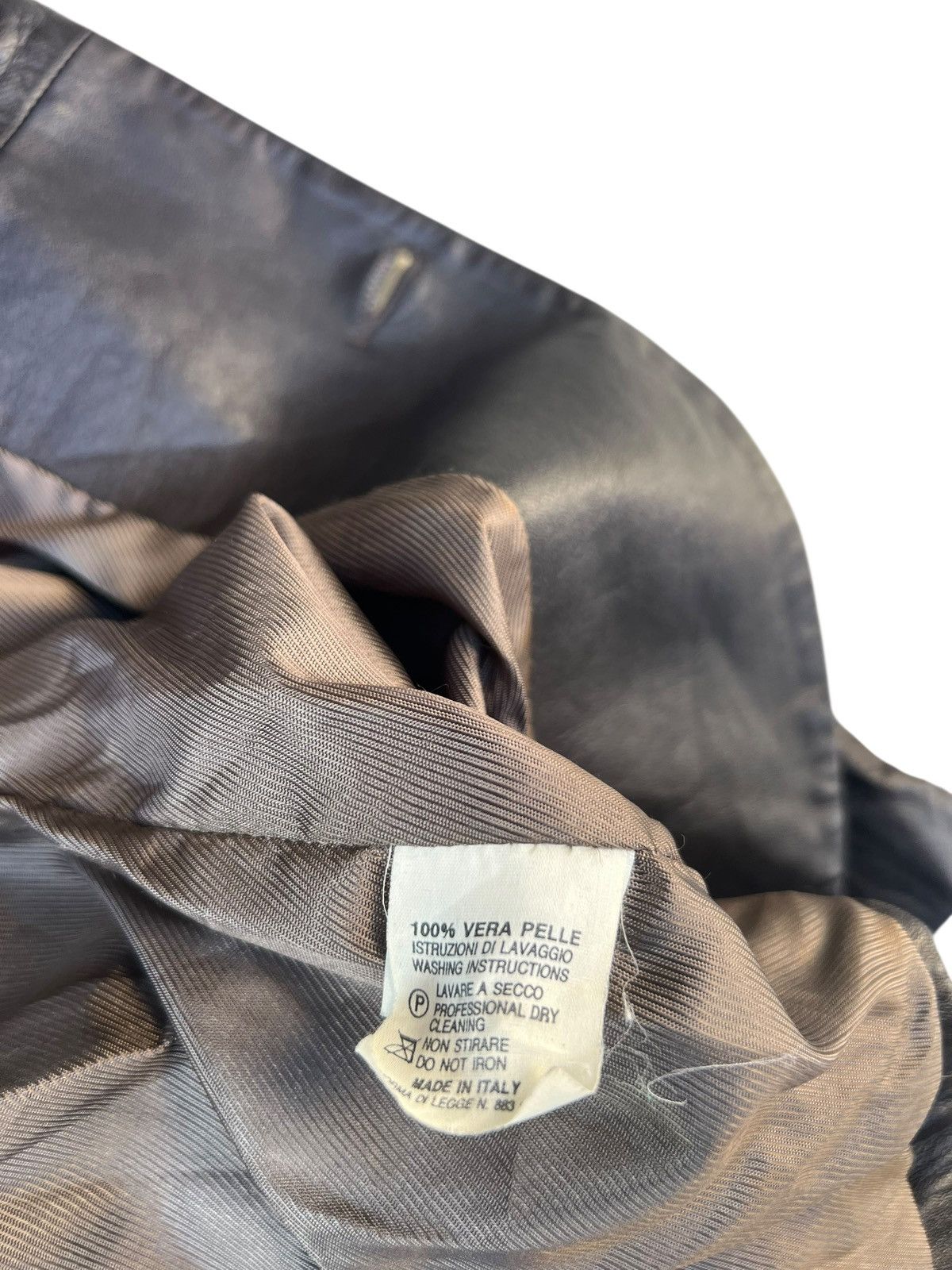 Calvin Klein Vintage CK Calvin Klein Italy Leather Coat Blazer Jacket Size US M / EU 48-50 / 2 - 15 Thumbnail