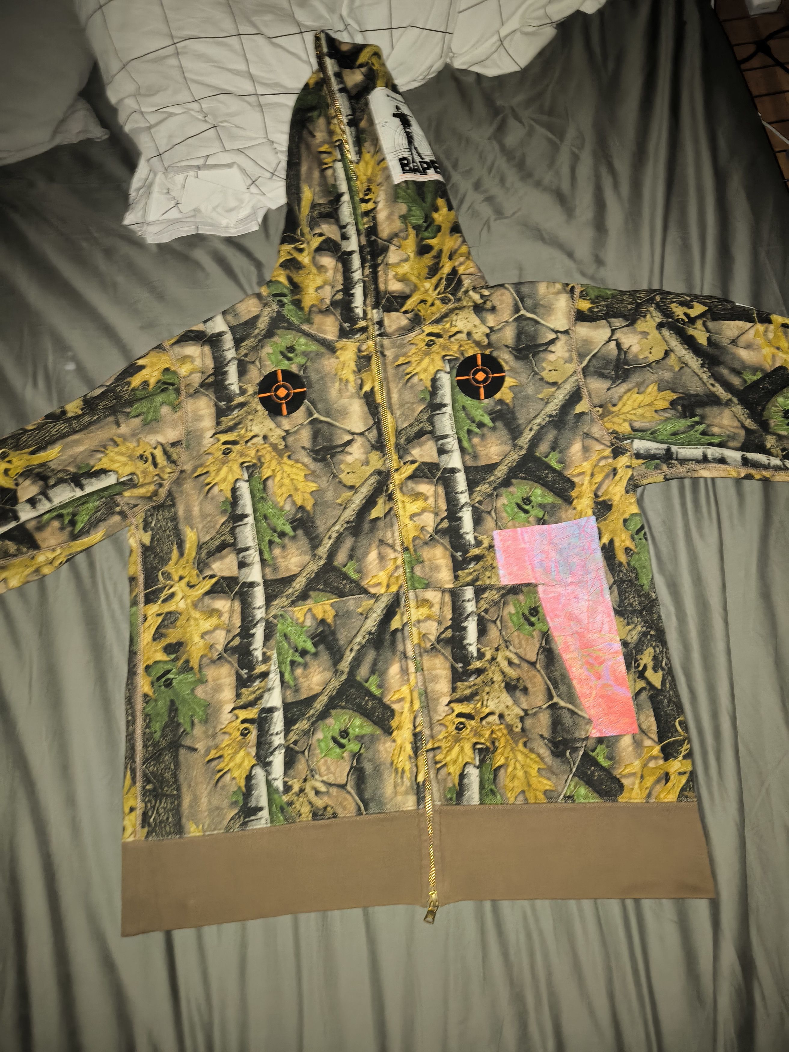 Bape Forest Camo Wide Full-Zip Hoodie Size US L / EU 52-54 / 3 - 4 Thumbnail