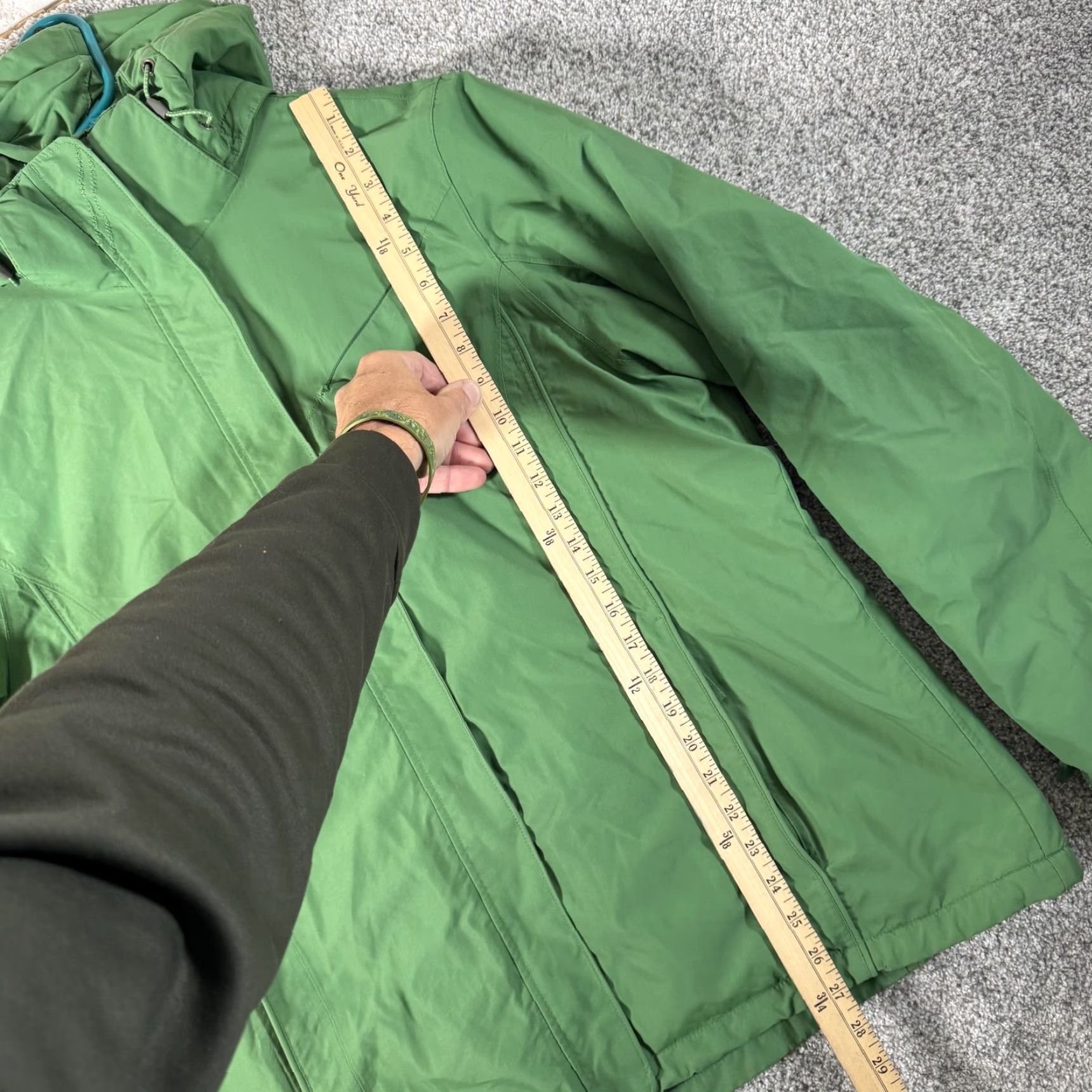 Lands' End Lands' End Jacket Boys Large Tall 14-16 Green The Squall Waterproof Hooded Ski Size XL / US 12-14 / IT 48-50 - 2 Thumbnail