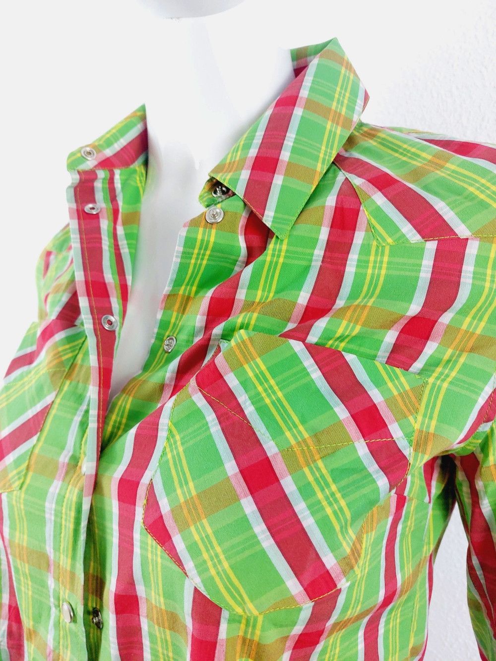 Alexander McQueen Alexander McQueen AW2005 Tartan Blouse Runway Shirt Top Size M / US 6-8 / IT 42-44 - 4 Thumbnail