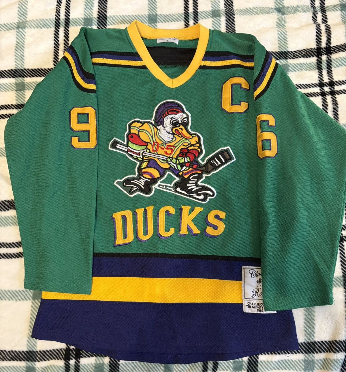 Charlie Conway Mighty Ducks Hockey Jersey