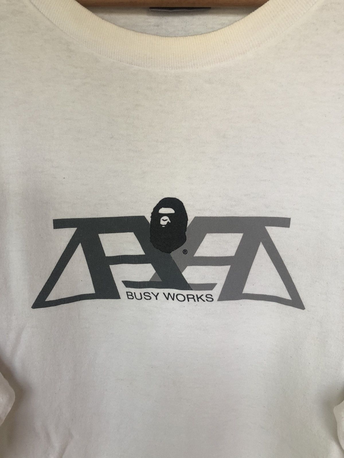 Bape Vintage 90's Bape Busy Works Long Sleeve Tee Size US XL / EU 56 / 4 - 3 Thumbnail