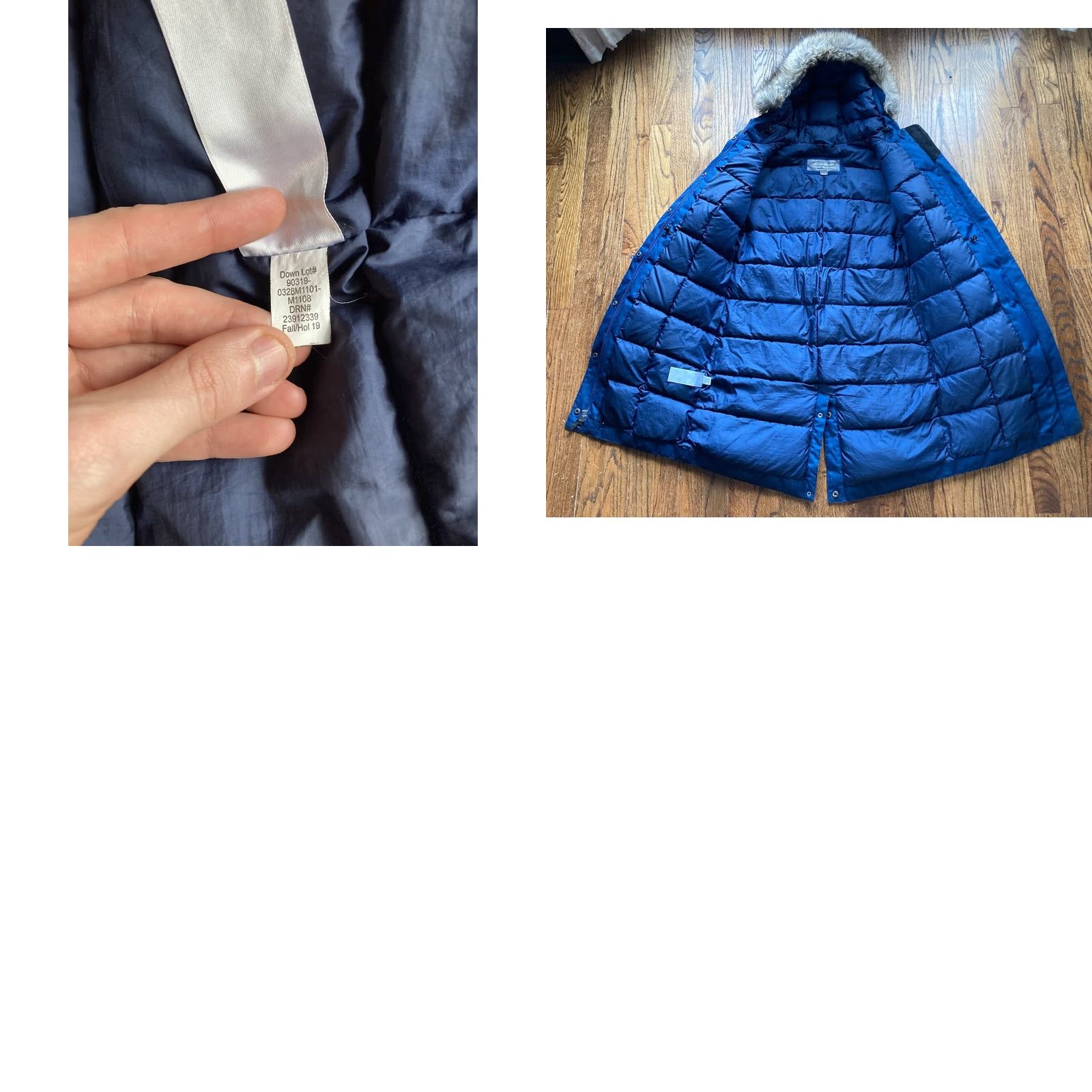 Eddie Bauer VINTAGE Eddie Bauer Jacket Womens S Blue Down Quilted Hooded Parka 80s 90s Versatile Winter Fall Womens Size S / US 4 / IT 40 - 8 Thumbnail