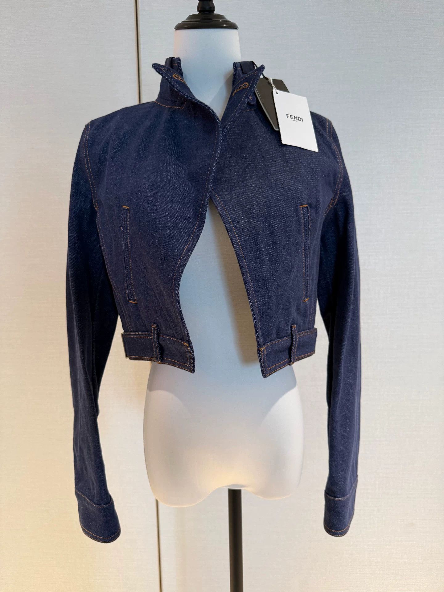 Fendi fendi blue denim jacket with tag Size US S / EU 44-46 / 1 - 1 Thumbnail