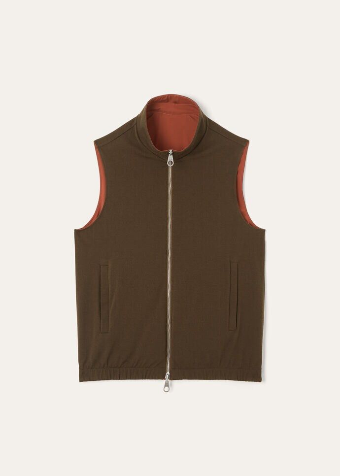 Loro Piana o1srvl11e0126 FAP9759 Reversible Vest in Brown/Green Size US S / EU 44-46 / 1 - 7 Thumbnail