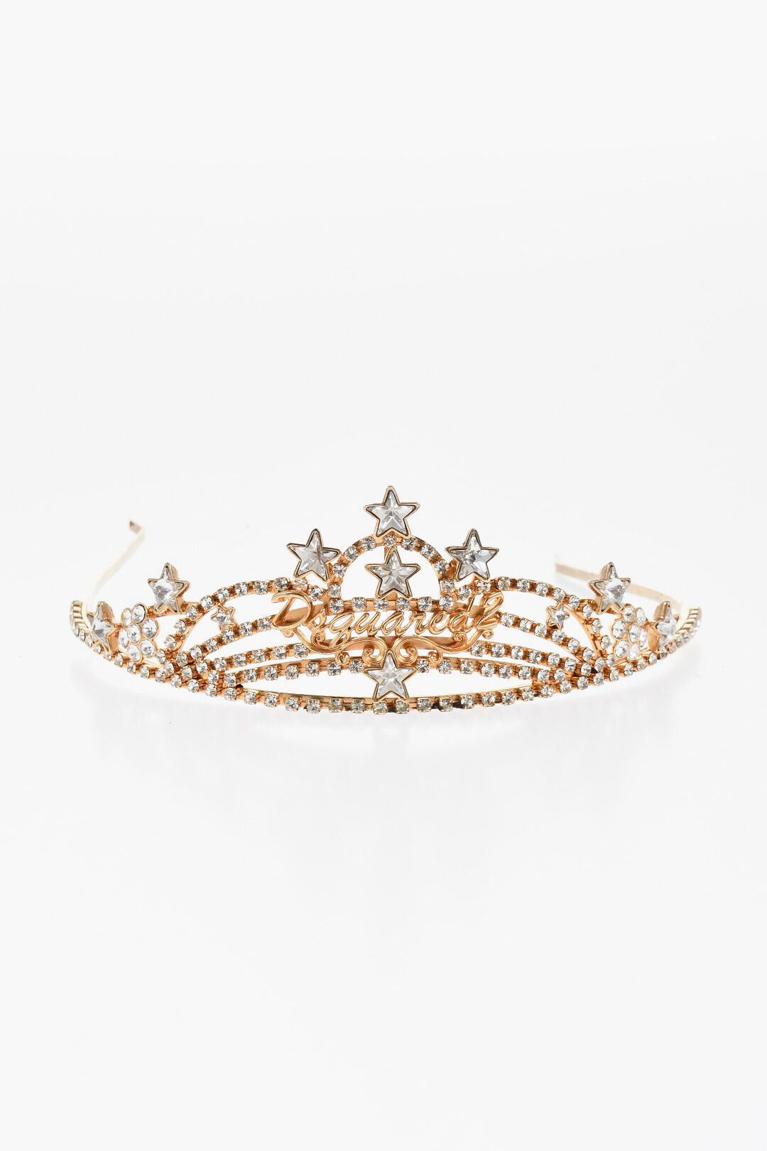 Dsquared2 Gold-Effect Jeweled Headband Size ONE SIZE - 1 Thumbnail