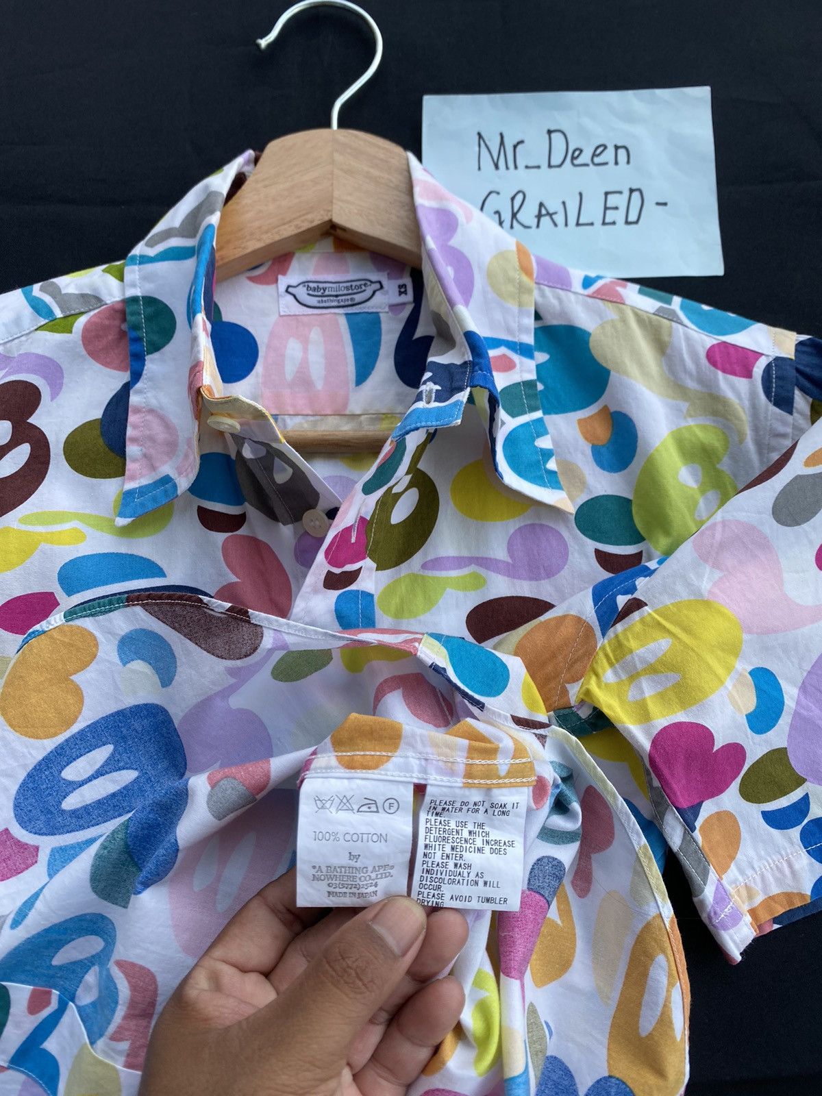 Bape Baby Milo Multicamo Button Up Shirt Size US XS / EU 42 / 0 - 13 Thumbnail