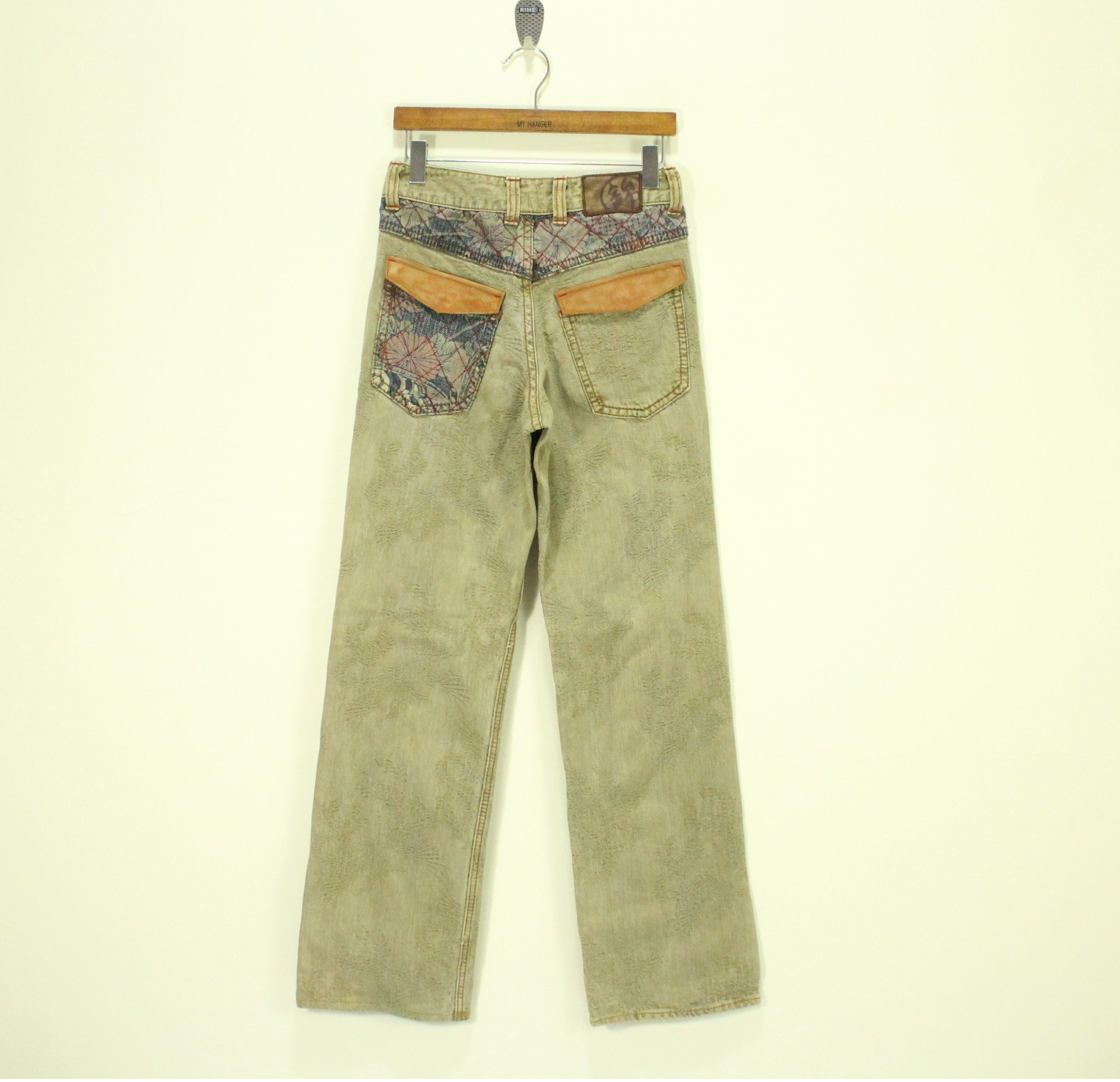 Japanese Brand Embroidered NISHIKI Denim Inspired Kapital Visvim LGB Evisu Size US 30 / EU 46 - 10 Thumbnail