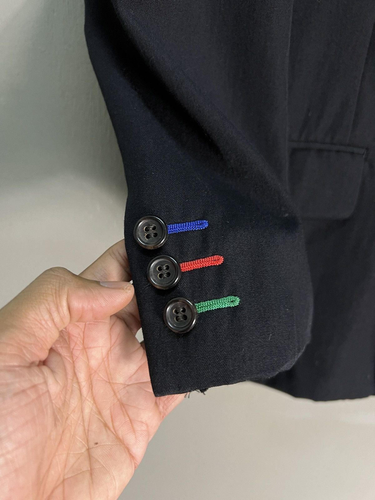 Comme des Garcons Homme Plus Vintage 1988 Comme Des Garçons black Wool Blazer Size 42R - 6 Thumbnail