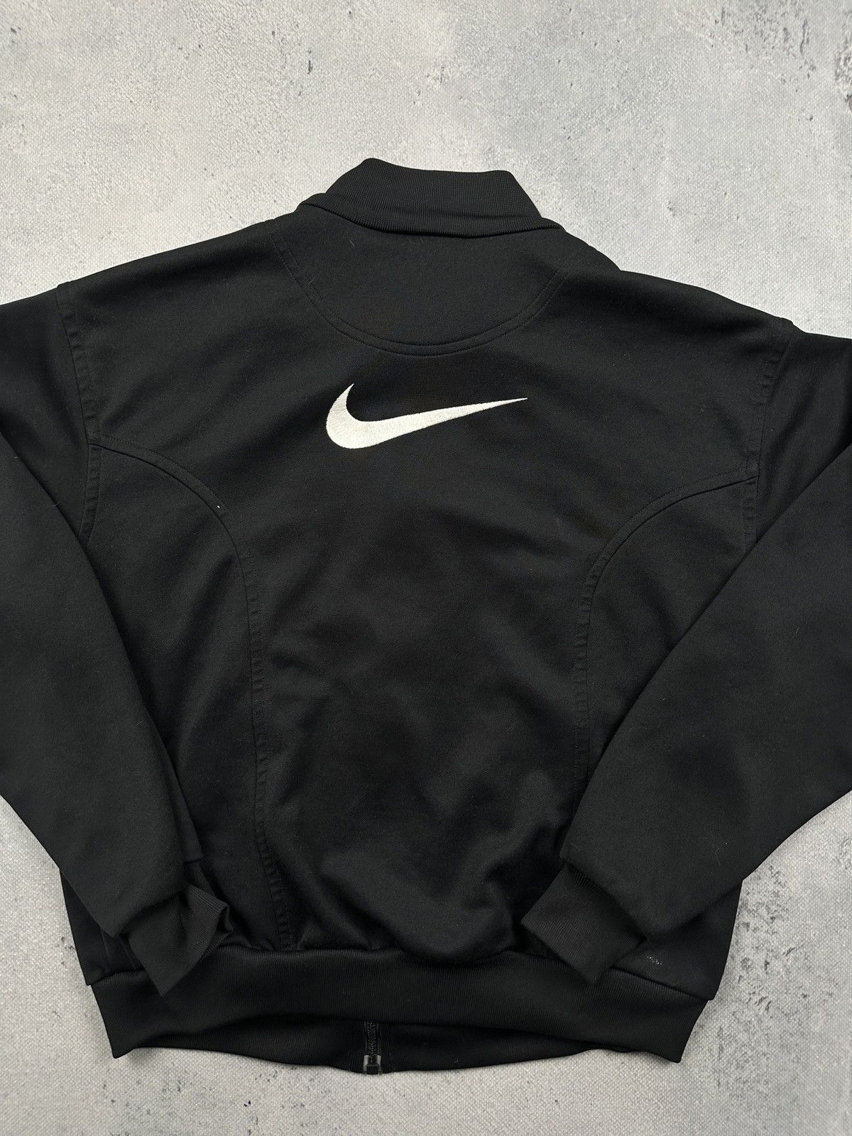 Nike Nike Vintage 90s Swoosh Track Jacket Black Full Zip Y2K Size S / US 4 / IT 40 - 8 Thumbnail